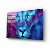 Lion Glass Wall Art.